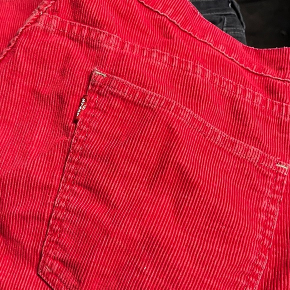 Vtg Levi Corduroy Skinner Jeans Button fly lowrise Bootcut Sz 36 Men - Picture 10 of 11
